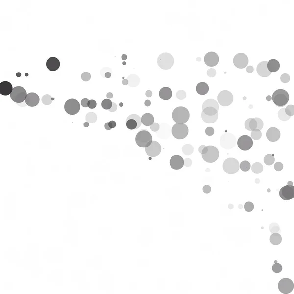 Bubbles Cercle Points Unique Noir Fond Vectoriel Lumineux — Image vectorielle
