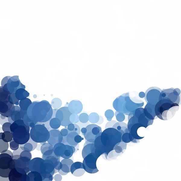 Пузыри Уникальный Синий Яркий Фон — стоковый вектор