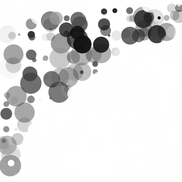 Bubbels Cirkel Dots Unieke Zwarte Heldere Vector Achtergrond — Stockvector