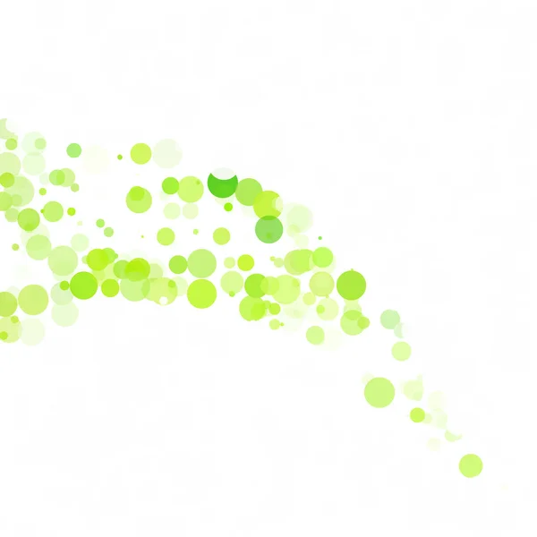 Бульбашки Круг Крапки Унікальний Зелений Яскравий Векторний Фон — стоковий вектор