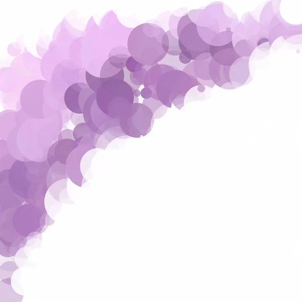 Burbujas Círculo Puntos Púrpura Único Brillante Fondo Vectorial — Vector de stock