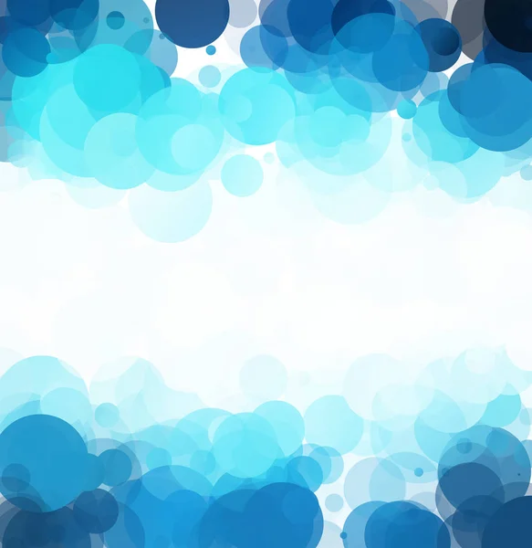 Bulles Bleu Unique Fond Vectoriel Lumineux — Image vectorielle