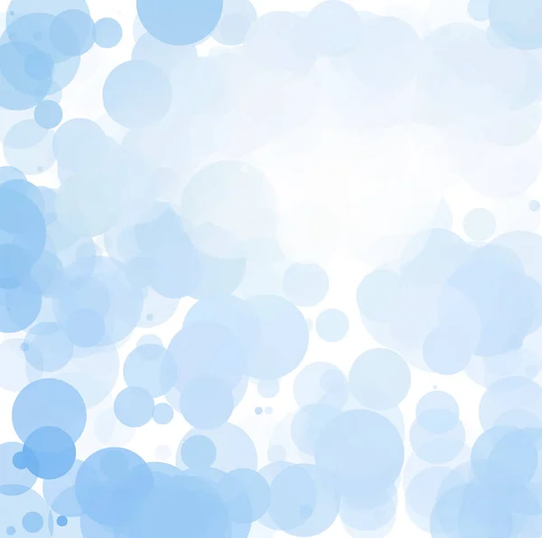 Bubliny Unikátní Modré Světlé Vektorové Pozadí — Stockový vektor