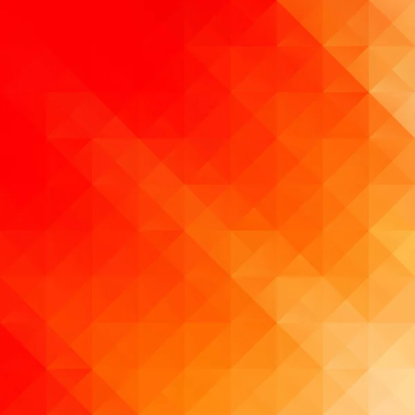 Orange Rutnät Mosaik Bakgrund Creative Design Mallar — Stock vektor