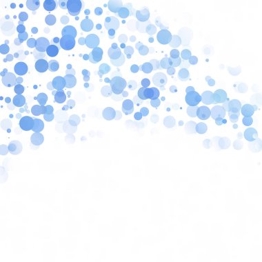 Baloncuklar Çemberi Noktaları Eşsiz Mavi Parlak Vektör Arkaplanı