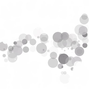 Kabarcıklar daire noktalar benzersiz gri beyaz parlak vektör arka plan
