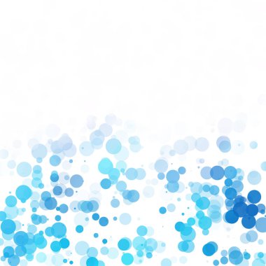 Baloncuklar Çemberi Noktaları Eşsiz Mavi Parlak Vektör Arkaplanı