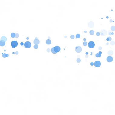 Baloncuklar Çemberi Noktaları Eşsiz Mavi Parlak Vektör Arkaplanı