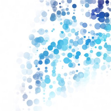 Kabarcıklar benzersiz mavi parlak vektör arka plan