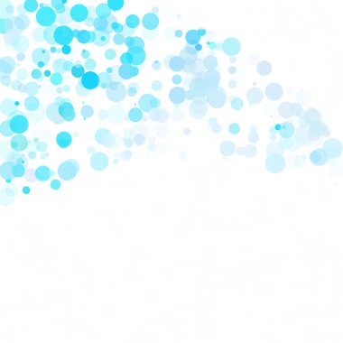 Baloncuklar Çemberi Noktaları Eşsiz Mavi Parlak Vektör Arkaplanı