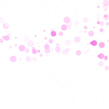 Kabarcıklar daire noktalar benzersiz pembe parlak vektör arka plan