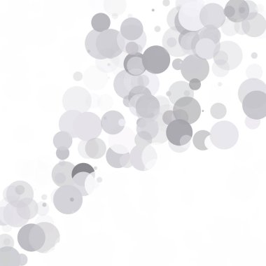 Kabarcıklar daire noktalar benzersiz gri beyaz parlak vektör arka plan