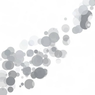 Kabarcıklar benzersiz gri beyaz parlak vektör arka plan