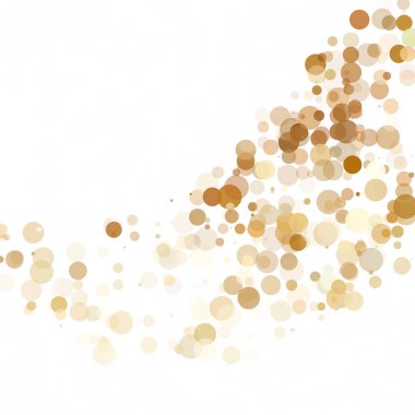 Kabarcıklar daire noktalar benzersiz sarı parlak vektör arka plan