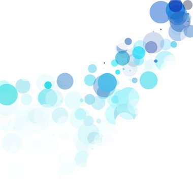 Kabarcıklar benzersiz mavi parlak vektör arka plan