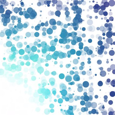 Baloncuklar Çemberi Noktaları Eşsiz Mavi Parlak Vektör Arkaplanı