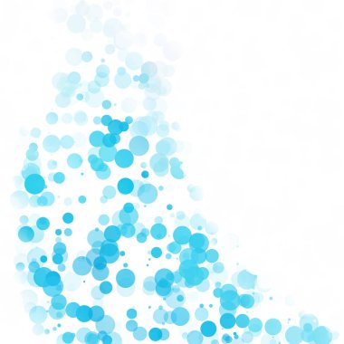 Baloncuklar Çemberi Noktaları Eşsiz Mavi Parlak Vektör Arkaplanı