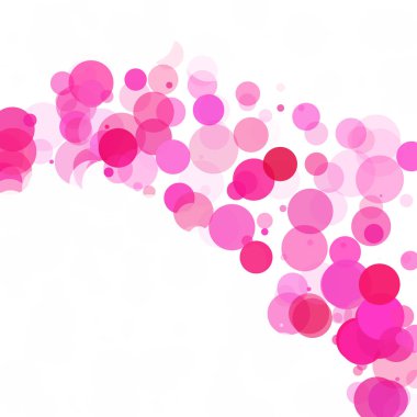 Kabarcıklar benzersiz pembe parlak vektör arka plan
