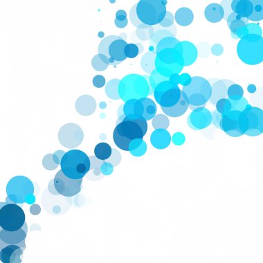 Kabarcıklar benzersiz mavi parlak vektör arka plan