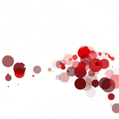 Kabarcıklar daire noktalar benzersiz kırmızı parlak vektör arka plan