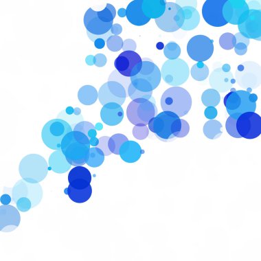 Kabarcıklar benzersiz mavi parlak vektör arka plan