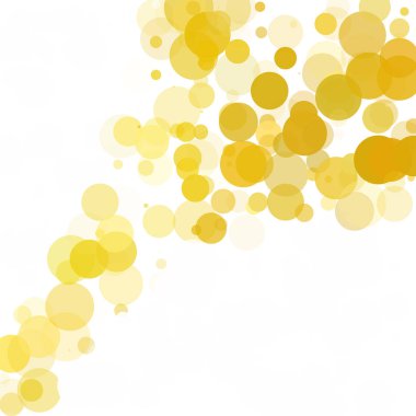 Kabarcıklar benzersiz sarı parlak vektör arka plan