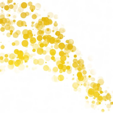 Kabarcıklar daire noktalar benzersiz sarı parlak vektör arka plan