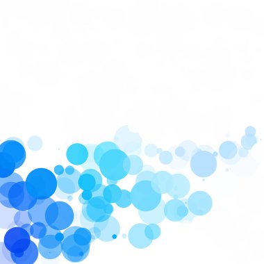 Kabarcıklar benzersiz mavi parlak vektör arka plan