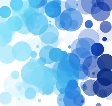 Kabarcıklar benzersiz mavi parlak vektör arka plan