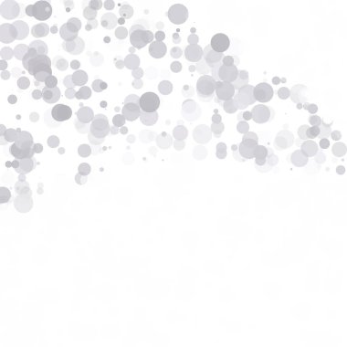 Kabarcıklar daire noktalar benzersiz gri beyaz parlak vektör arka plan
