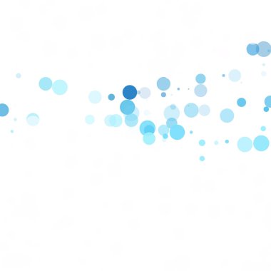 Baloncuklar Çemberi Noktaları Eşsiz Mavi Parlak Vektör Arkaplanı