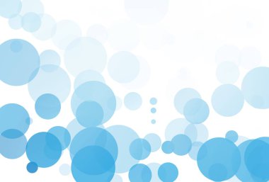 Kabarcıklar benzersiz mavi parlak vektör arka plan