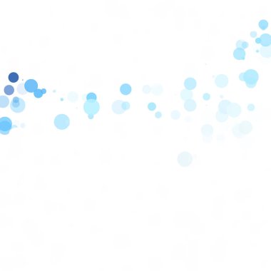 Baloncuklar Çemberi Noktaları Eşsiz Mavi Parlak Vektör Arkaplanı