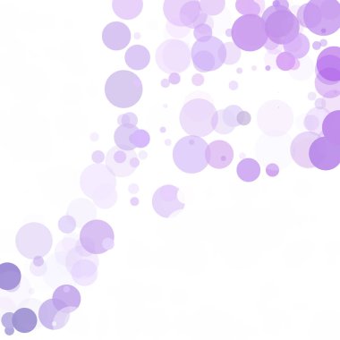 Kabarcıklar daire noktalar benzersiz mor parlak vektör arka plan