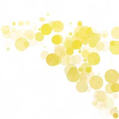 Kabarcıklar benzersiz sarı parlak vektör arka plan