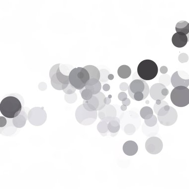Kabarcıklar daire noktalar benzersiz gri beyaz parlak vektör arka plan
