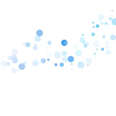 Baloncuklar Çemberi Noktaları Eşsiz Mavi Parlak Vektör Arkaplanı