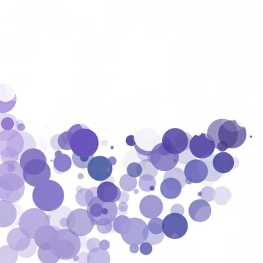 Kabarcıklar daire noktalar benzersiz mor parlak vektör arka plan