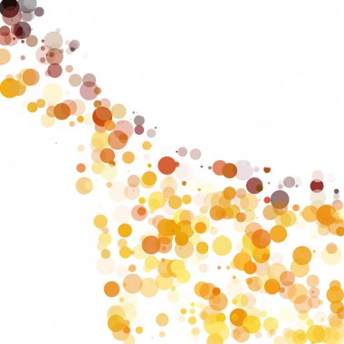 Kabarcıklar daire noktalar benzersiz sarı parlak vektör arka plan