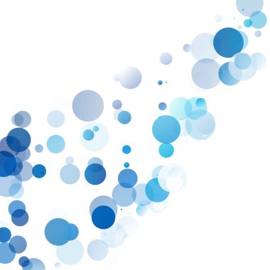 Kabarcıklar benzersiz mavi parlak vektör arka plan