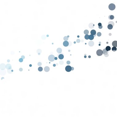 Baloncuklar Çemberi Noktaları Eşsiz Mavi Parlak Vektör Arkaplanı