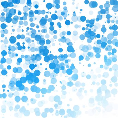 Baloncuklar Çemberi Noktaları Eşsiz Mavi Parlak Vektör Arkaplanı