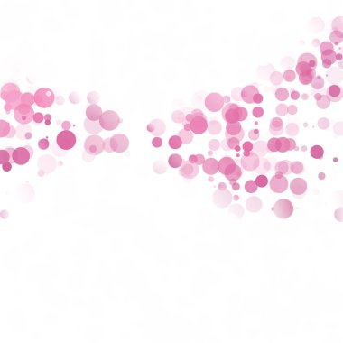 Kabarcıklar daire noktalar benzersiz pembe parlak vektör arka plan