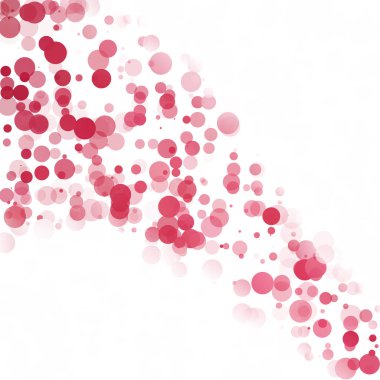 Kabarcıklar daire noktalar benzersiz kırmızı parlak vektör arka plan