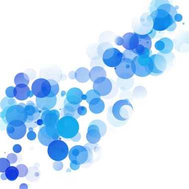 Kabarcıklar benzersiz mavi parlak vektör arka plan