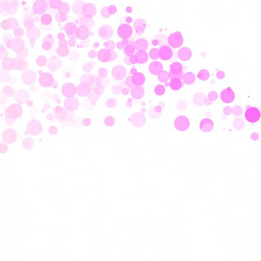 Kabarcıklar daire noktalar benzersiz pembe parlak vektör arka plan