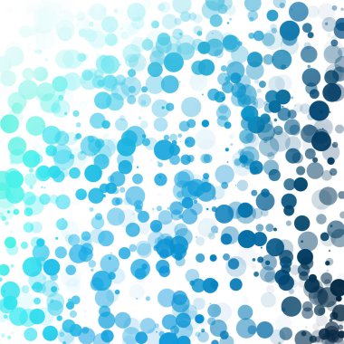 Baloncuklar Çemberi Noktaları Eşsiz Mavi Parlak Vektör Arkaplanı