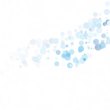 Baloncuklar Çemberi Noktaları Eşsiz Mavi Parlak Vektör Arkaplanı