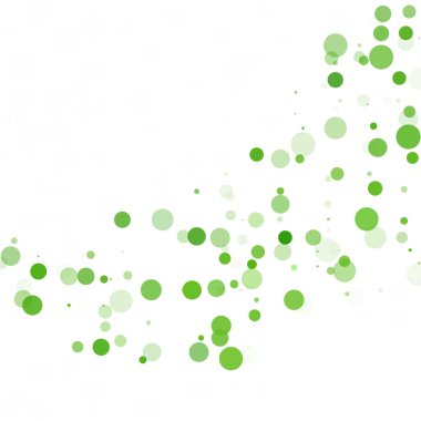 Kabarcıklar daire noktalar benzersiz yeşil parlak vektör arka plan