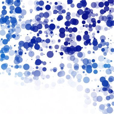 Kabarcıklar benzersiz mavi parlak vektör arka plan